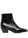 ZADIG & VOLTAIRE TYLER STUDDED ANKLE BOOTS