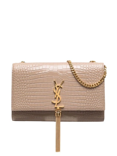 Saint Laurent Medium Kate Shoulder Bag In D.beige