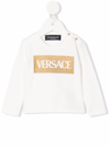 VERSACE LOGO-PRINT SWEATSHIRT