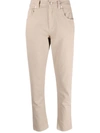 BRUNELLO CUCINELLI CROPPED FIVE-POCKET TROUSERS