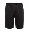 BURBERRY COTTON BLEND DRAWCORD SHORTS IN BLACK
