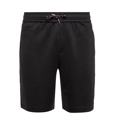 Burberry Cotton Blend Drawcord Shorts In Black