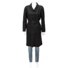 BURBERRY BLACK BRINKHILL SINGLE-BREASTED TRENCH COAT