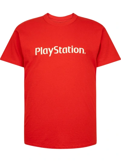 Travis Scott X Playstation Motherboard Logo Iv T-shirt In Rot