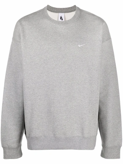 Nike Logo-embroidered Crew-neck Sweatshirt In Multicolor