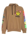 Barrow Multicolor Print Sweatshirt In Brown In Brown