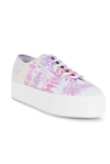 OLIVIA RUBIN OLIVIA RUBIN SUPERGA TIE DYE FLATFORM TRAINER,6837764227246