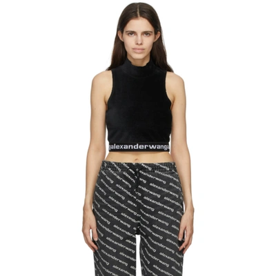 Alexander Wang T Ribbed Bermuda In Black