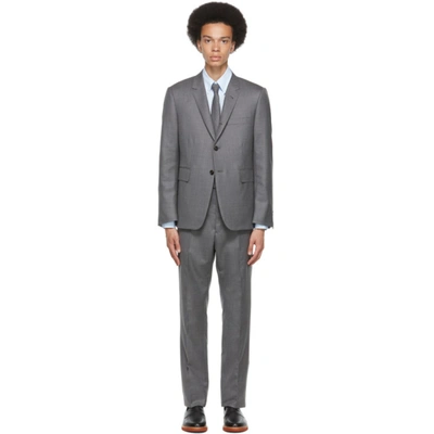 Thom Browne Grey Single-breasted Wool Suit