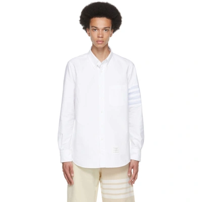 Thom Browne White 4-bar Straight Fit Shirt