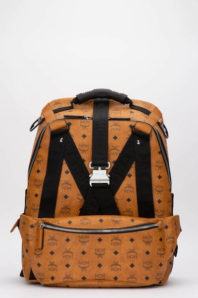 Mcm Jemison Zipped Backpack In Brown