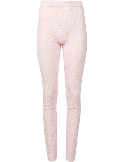 Givenchy Pink 4g Jacquard-woven Leggings