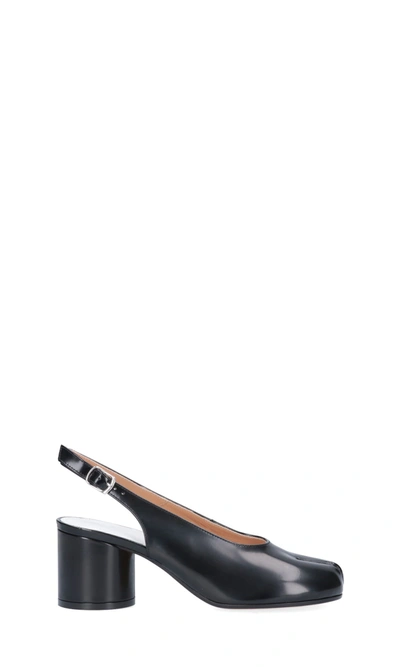 Maison Margiela Tabi Slingback Pumps In Black