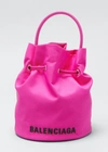BALENCIAGA WHEEL XS DRAWSTRING BUCKET BAG,PROD166180185