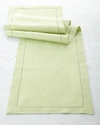 Sferra Hemstitch Table Runner, 15" X 108"