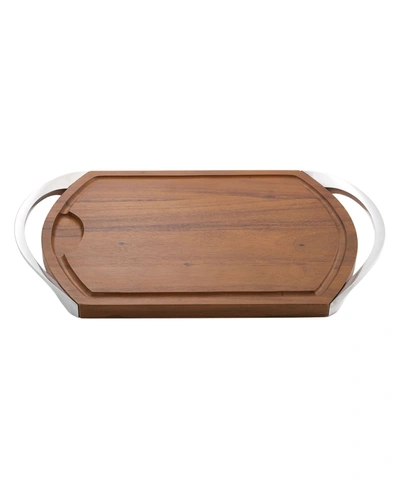 Nambe Wooden Carve & Serve Station