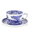 Spode Blue Italian Jumbo Cup And Saucer