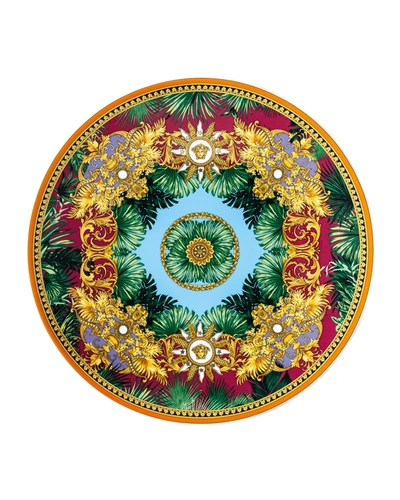 Versace Animalier Porcelain Service Plate In Multi