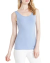 Nic + Zoe Petite Perfect Scoop-neck Jersey Tank In Buz