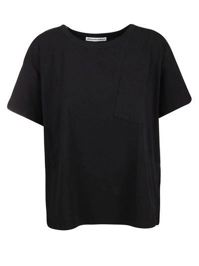 Alexander Wang T T By Alexander Wang Chest Pocket T In Black