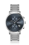 HUGO BOSS HUGO BOSS - STAINLESS STEEL CHRONOGRAPH WATCH WITH BLUE DIAL AND LINK BRACELET