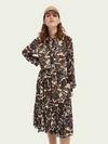 SCOTCH & SODA PUSSYCAT BOW MIDI DRESS,8719029368542