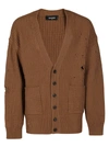 DSQUARED2 DSQUARED2 DISTRESSED BUTTONED CARDIGAN