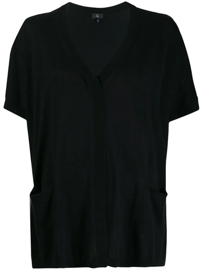 Fay Open Front Cardigan In Blau