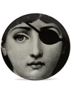 Shop Fornasetti Wall Plate No. 8 In Black And White