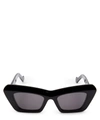 Loewe Angular Cat-eye Sunglasses In Black Smoke