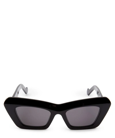 Loewe Angular Cat-eye Sunglasses In Black Smoke