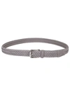 TOD'S TOD'S BRAIDED BUCKLE BELT