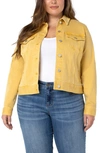 Liverpool Los Angeles Classic Denim Jacket In Golden Yellow