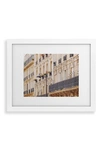 Deny Designs Paris Balconies Framed Art Print In White Frame 16x20