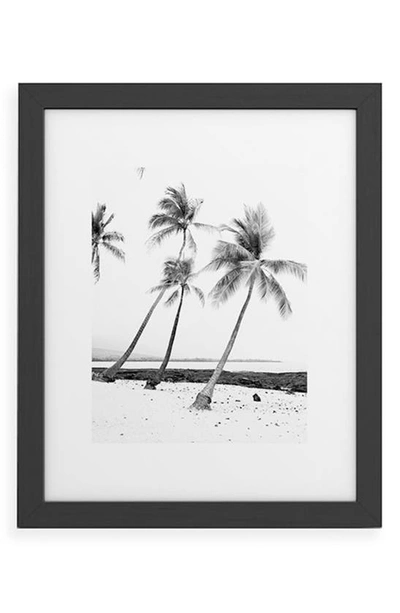 Deny Designs Island Time Framed Art Print In Black Frame 16x20
