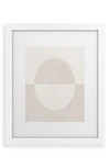 Deny Designs Round Framed Art Print In White Frame 13x19