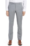 ZANELLA FLAT FRONT WOOL TROUSERS,111859-13349S49