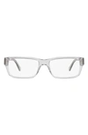 Prada Pr 16mv Grey Crystal Glasses In Transparent Grey