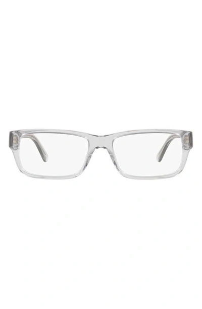 Prada Pr 16mv Grey Crystal Glasses In Grey