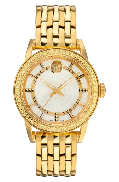 Versace Code Goldtone Stainless Steel Bracelet Watch