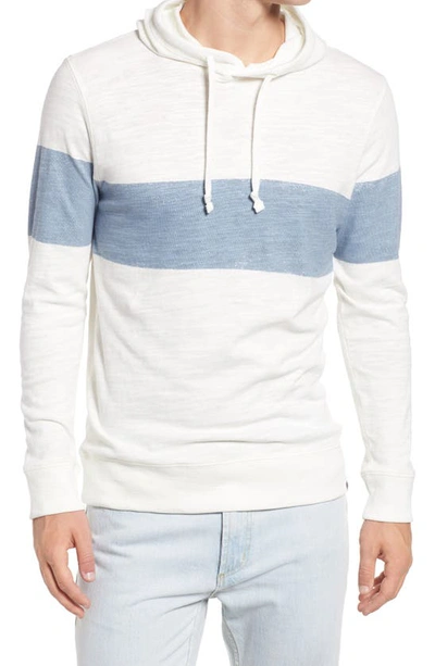 Faherty Sunray Printed Slub Organic Cotton-jersey Hoodie In Ocean Sunrise