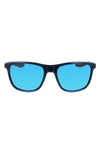 Nike Essential Endeavor 57mm Polarized Square Sunglasses In Blue