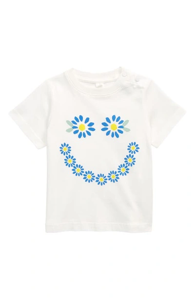 Stella Mccartney Babies' White Floral Smiley Cotton T-shirt 3-36 Months 6 Months