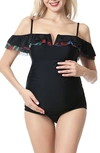 KIMI AND KAI KARSYN UPF 50+ ONE-PIECE MATERNITY SWIMSUIT,962-19M126