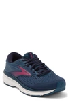 Brooks Dyad 10 Running Shoe In Blue/ Navy/ Beetroot