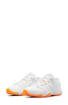 Jordan Nike Air  11 Retro Low Sneaker In White/ Bright Citrus