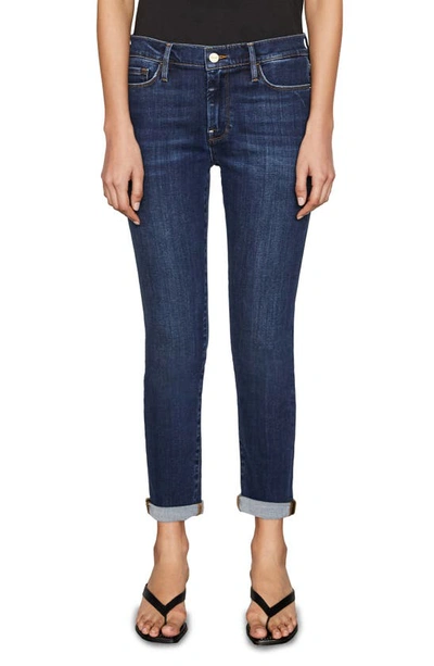 Frame Le Garcon Straight Leg Jeans In Azure