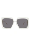 Dior Club Shield Sunglasses In Ivory / Smoke