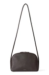 The Row Single Mignon Leather Crossbody Bag In Mocha