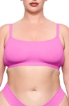 Skims Fits Everybody Scoop Neck Bralette In Neon Orchid